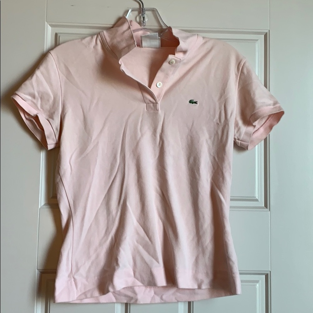 Lacoste Pink Polo Shirt